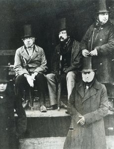LtoR、Lord Paget、Lord Carlisle、Isambard Kingdom Brunel（1806-59）から 作： English Photographer
